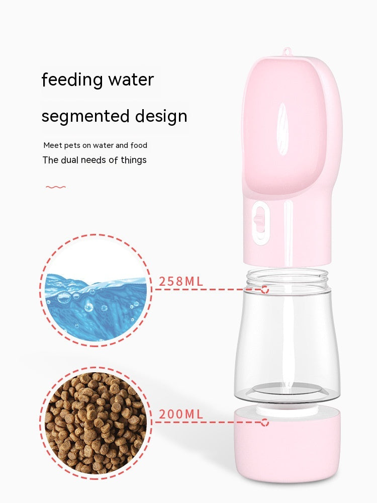 HKM-6429373 Portable Multifunctional Pet Drinking and Food Cup for Outdoor Use