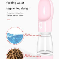 HKM-6429373 Portable Multifunctional Pet Drinking and Food Cup for Outdoor Use