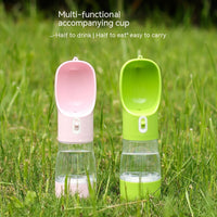 HKM-6429373 Portable Multifunctional Pet Drinking and Food Cup for Outdoor Use