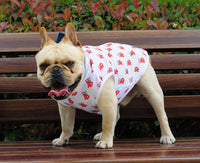 HKM-6429885 Stylish Black and White Full Print Dog Vest for Small Pets
