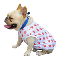 HKM-6429885 Stylish Black and White Full Print Dog Vest for Small Pets