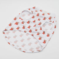 HKM-6429885 Stylish Black and White Full Print Dog Vest for Small Pets