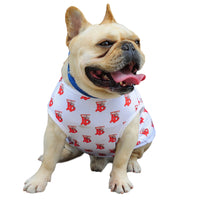 HKM-6429885 Stylish Black and White Full Print Dog Vest for Small Pets