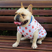 HKM-6429885 Stylish Black and White Full Print Dog Vest for Small Pets