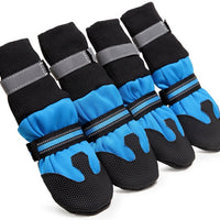 HKM-6430141 Waterproof Dog Boots for Large and Medium Dogs - Non-Slip Rubber Sole, Lightweight and Durable for All Seasons