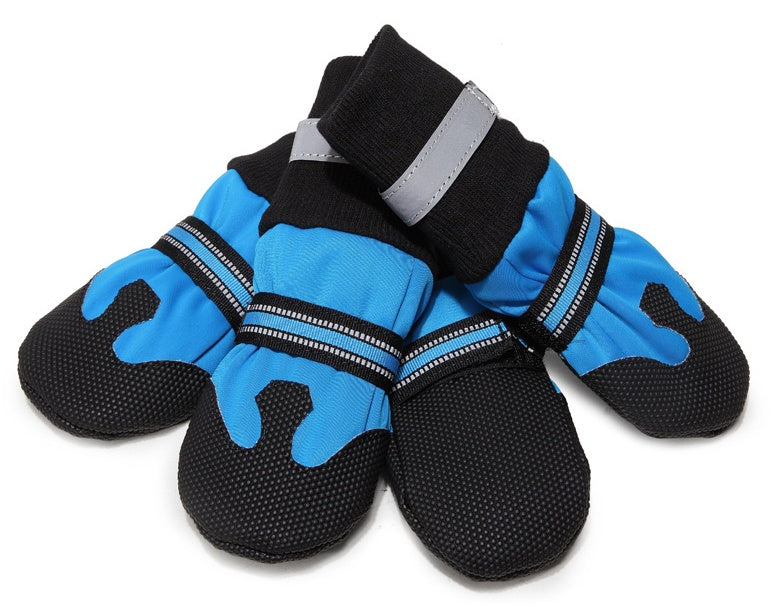HKM-6430141 Waterproof Dog Boots for Large and Medium Dogs - Non-Slip Rubber Sole, Lightweight and Durable for All Seasons