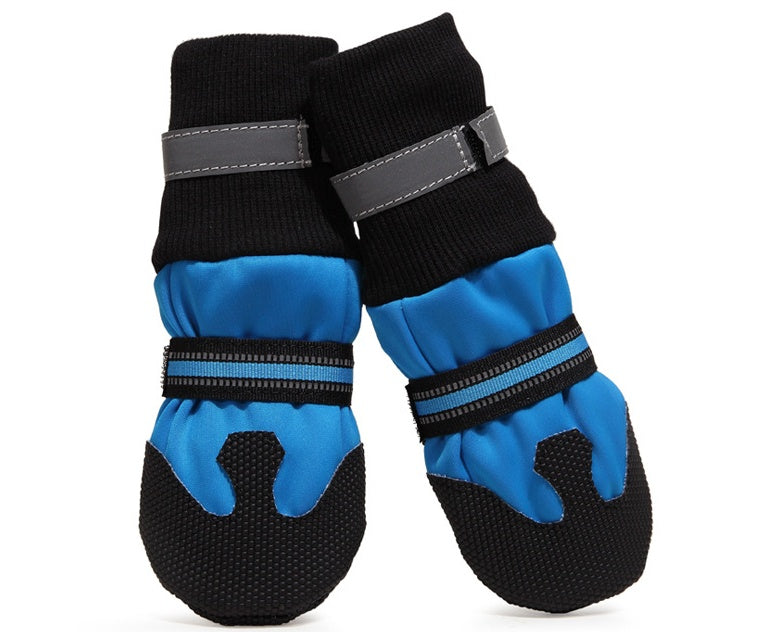 HKM-6430141 Waterproof Dog Boots for Large and Medium Dogs - Non-Slip Rubber Sole, Lightweight and Durable for All Seasons