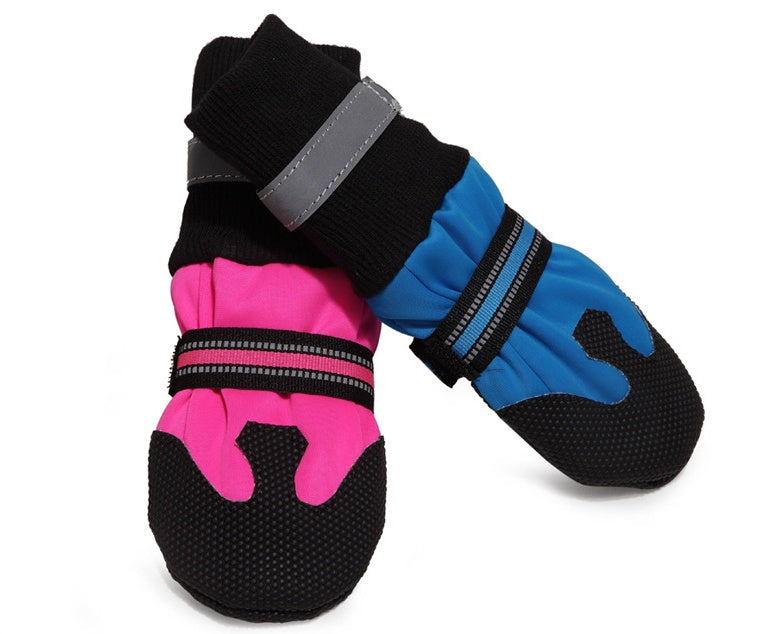 HKM-6430141 Waterproof Dog Boots for Large and Medium Dogs - Non-Slip Rubber Sole, Lightweight and Durable for All Seasons