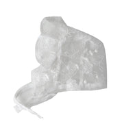 HKM-6430909 Lace Sunscreen Hat for Small to Medium Dogs - Water-Soluble Fabric, Available in White