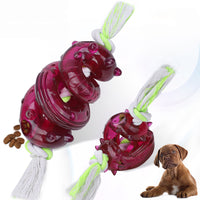 HKM-6431933 Interactive Dog Toy with Leakage Feature for Dental Health - TPR and Cotton Rope - Small and Large Sizes Available