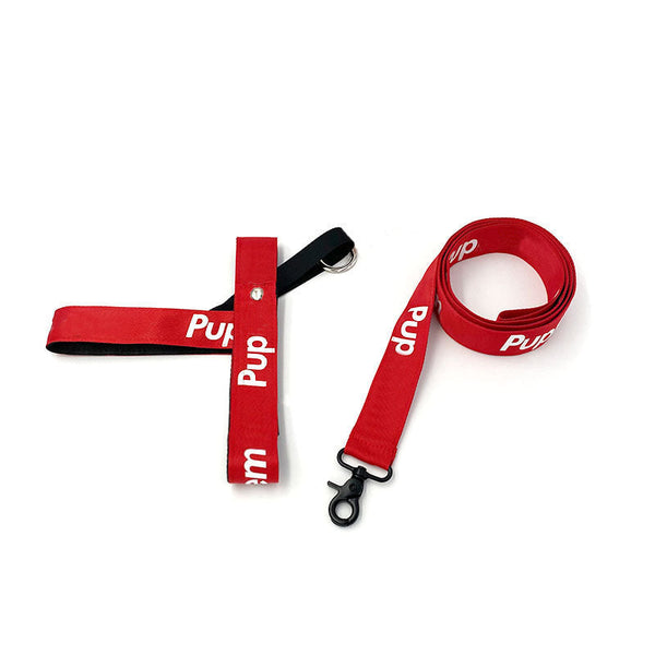 HKM-6432573 Red Dog Chest Harness for Small, Medium, and Large Breeds with Towing Rope 150cm