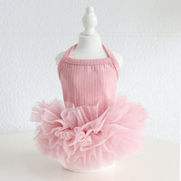 HKM-6433853 Elegant Ballet Pettiskirt for Dogs and Cats in Pink, Purple, Gray, and Blue - Casual Cotton Pet Clothing