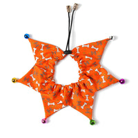 HKM-6435261 Adjustable Orange and Black Jewelry Accessories Dress for Dogs and Cats