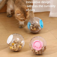HKM-6436541 Interactive Slow Feeding Ball for Cats and Dogs - Treat Dispenser and Training Toy - Non-Toxic ABS Material