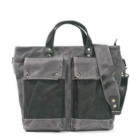 HKM-643859 Retro Waterproof Canvas Messenger Bag with Leather Accents for Unisex