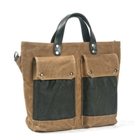 HKM-643859 Retro Waterproof Canvas Messenger Bag with Leather Accents for Unisex