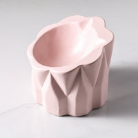 HKM-6439229 Ceramic Cat Food Bowl with High-Leg Incline for Cervical Spine Support