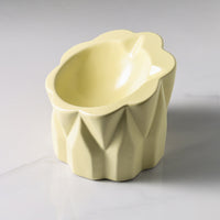 HKM-6439229 Ceramic Cat Food Bowl with High-Leg Incline for Cervical Spine Support