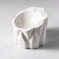 HKM-6439229 Ceramic Cat Food Bowl with High-Leg Incline for Cervical Spine Support
