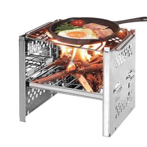 HKM-643987 Compact Firewood Stove for Outdoor Barbecue Cooking