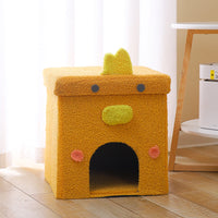 HKM-6443069 Foldable Enclosed Cat Nest for All Seasons - Gift Box Style with Various Designs