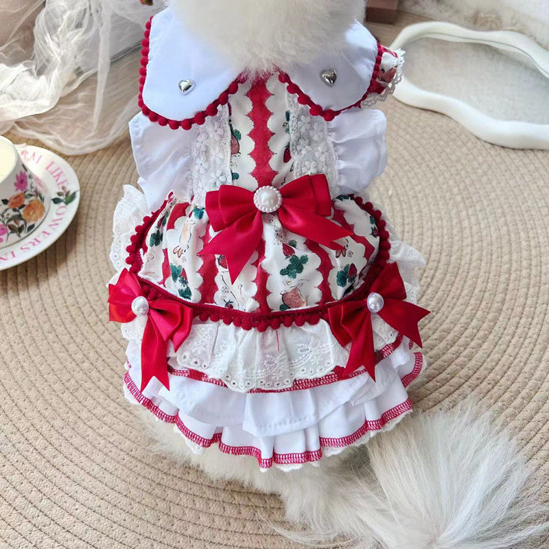HKM-6443581 Rabbit Skirt for Dogs - Comfortable Polyester Pet Clothing in Multiple Sizes (XS-XL)