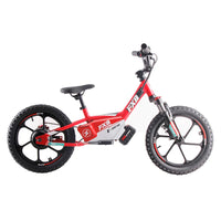 HKM-644371 16-Inch Electric Balance Bicycle for Kids with Removable 5000mAh Battery, Adjustable Seat, and Disc Brake