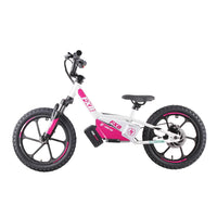HKM-644371 16-Inch Electric Balance Bicycle for Kids with Removable 5000mAh Battery, Adjustable Seat, and Disc Brake