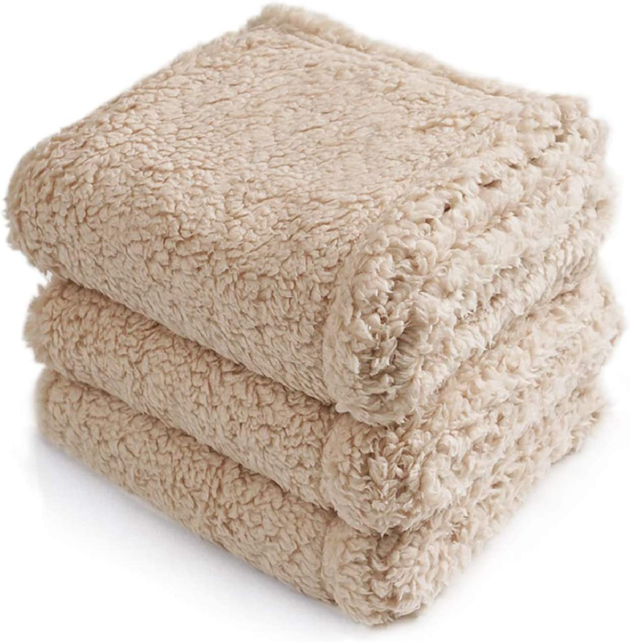 HKM-6444477 Cotton Velvet Pet Blanket for Dogs ¨C Warm, Soft, Available in Black, Beige, and Gray