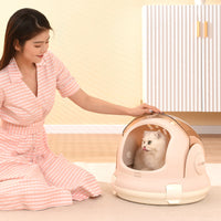 HKM-6444861 Portable Cat Litter Box with Urine Separator - Elegant Gray and Champagne Options