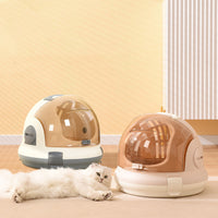HKM-6444861 Portable Cat Litter Box with Urine Separator - Elegant Gray and Champagne Options