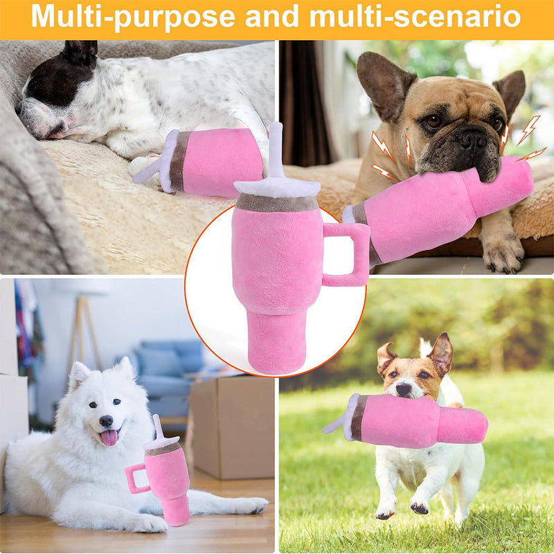 HKM-6445629 Plush Dog Sound Toy with Handle - Ideal for Playtime Fun