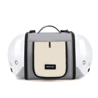HKM-6447037 Outdoor Large Capacity One-shoulder Pet Carrier - Breathable Oxford Fabric Capsule for Cats up to 10kg
