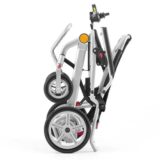 HKM-644819 Compact Folding Power Wheelchair with Removable Battery for Easy Transport – Ideal for Seniors and Mobility Assistance