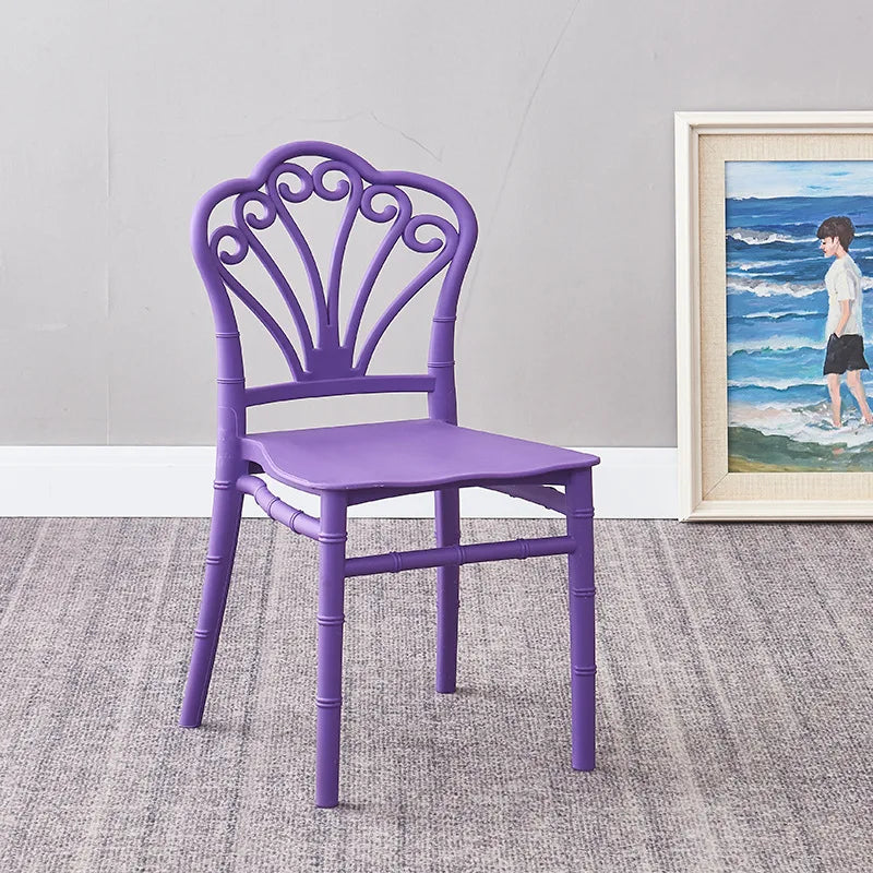 HKM-644819 Stackable Pink Plastic Chair for Kids - Comfortable Design and Affordable Price