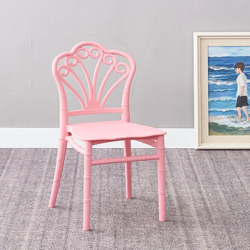 HKM-644819 Stackable Pink Plastic Chair for Kids - Comfortable Design and Affordable Price