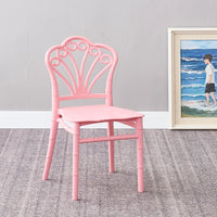 HKM-644819 Stackable Pink Plastic Chair for Kids - Comfortable Design and Affordable Price