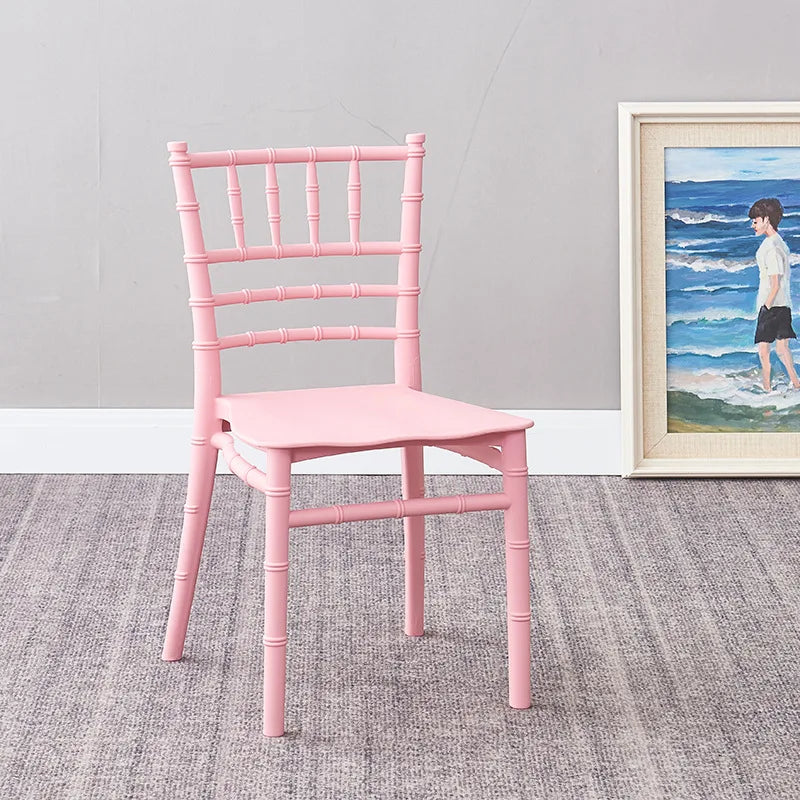 HKM-644819 Stackable Pink Plastic Chair for Kids - Comfortable Design and Affordable Price