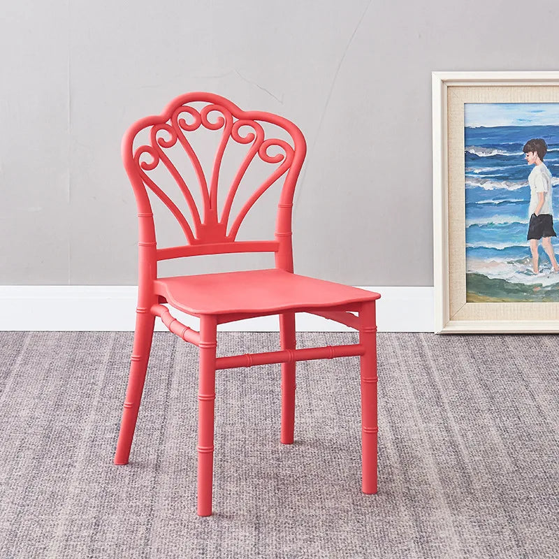 HKM-644819 Stackable Pink Plastic Chair for Kids - Comfortable Design and Affordable Price