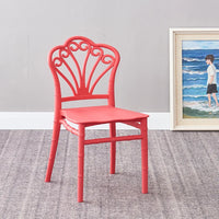 HKM-644819 Stackable Pink Plastic Chair for Kids - Comfortable Design and Affordable Price