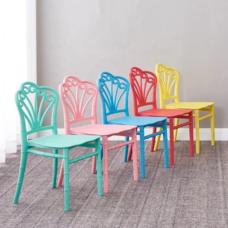 HKM-644819 Stackable Pink Plastic Chair for Kids - Comfortable Design and Affordable Price