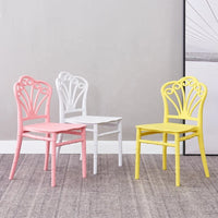 HKM-644819 Stackable Pink Plastic Chair for Kids - Comfortable Design and Affordable Price