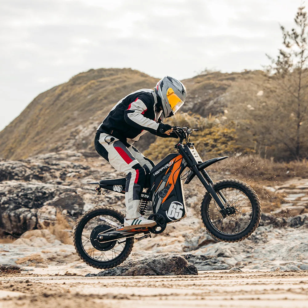 HKM-644883 Electric Dirt Bike G300 Pro 6500W Long Range Off-Road Sport Motorcycle 72V 61-80km/h