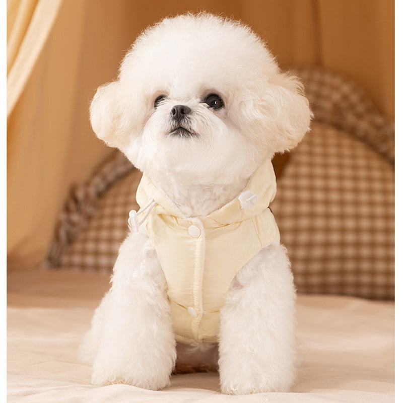 HKM-6449341 Warm Winter Bow Tie Vest for Small Dogs and Cats - Cozy and Stylish Pet Jacket