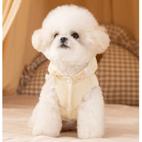 HKM-6449341 Warm Winter Bow Tie Vest for Small Dogs and Cats - Cozy and Stylish Pet Jacket