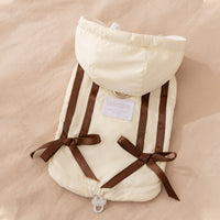 HKM-6449341 Warm Winter Bow Tie Vest for Small Dogs and Cats - Cozy and Stylish Pet Jacket