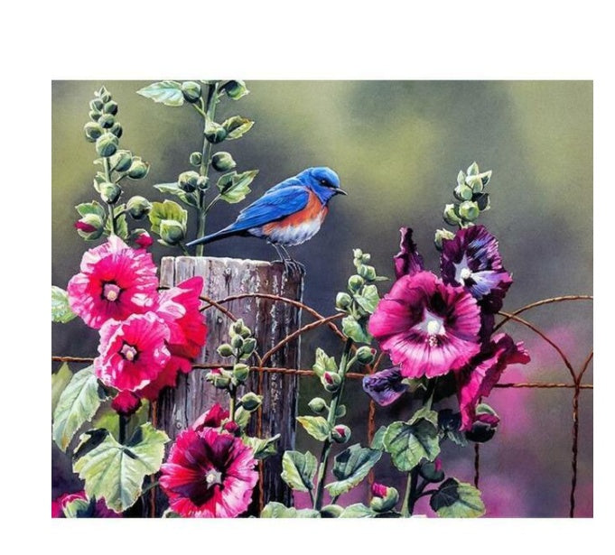 HKM-644947 DIY Digital Oil Painting Kit - 40x50cm Linen Canvas with Brushes, Paint, and Hook