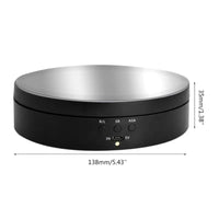 HKM-644947 Electric Rotating Display Stand with 3 Speeds for Jewelry and Photography, USB Rechargeable