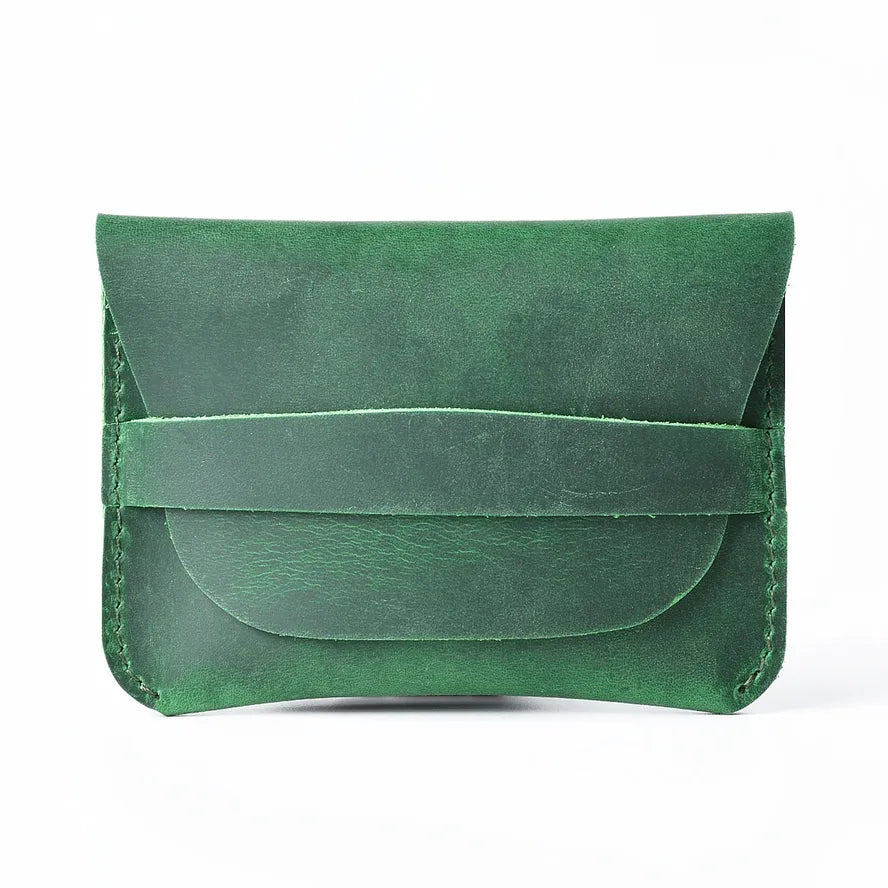 HKM-645011 Retro Waxed Canvas and Leather Motorcycle Wallet Card Holder