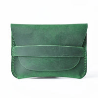 HKM-645011 Retro Waxed Canvas and Leather Motorcycle Wallet Card Holder